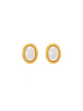 Frasier Sterling Champagne Pearl Earrings